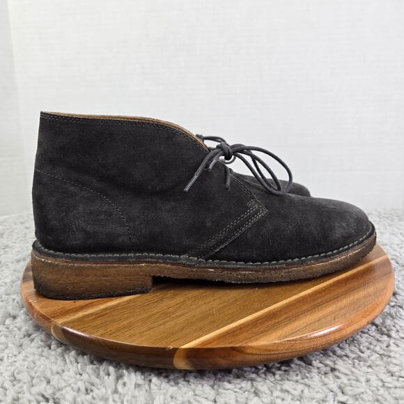 Polo Ralph Laruen Mens 9.5D King Bo Gray Suede Casual Crepe Sole Chukka Boot main image 2